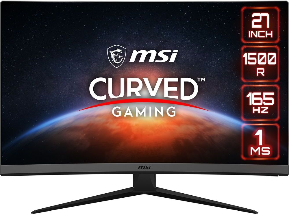 MSI Optix G27C7 Full HD 27" Curved LED Gaming Monitor - Black, Black