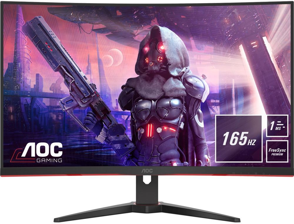 AOC C32G2AE/BK Full HD 31.5" Curved LED Gaming Monitor - Black, Black