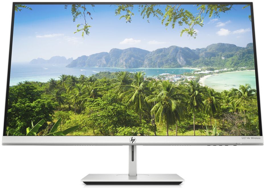 HP U27 Wireless 4K Ultra HD 27" IPS LCD Monitor - Black &amp; Silver, Black