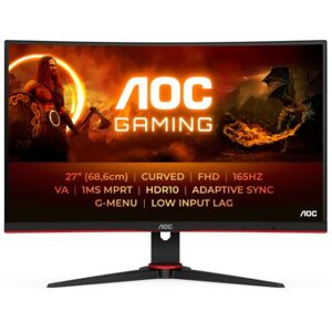 AOC 27 CURVED MONITOR 16.9 GAMING 165HZ (C27G2E/BK)