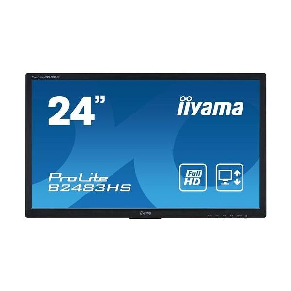 iiyama prolite b2483hs-b1   24   senza supporto   nero