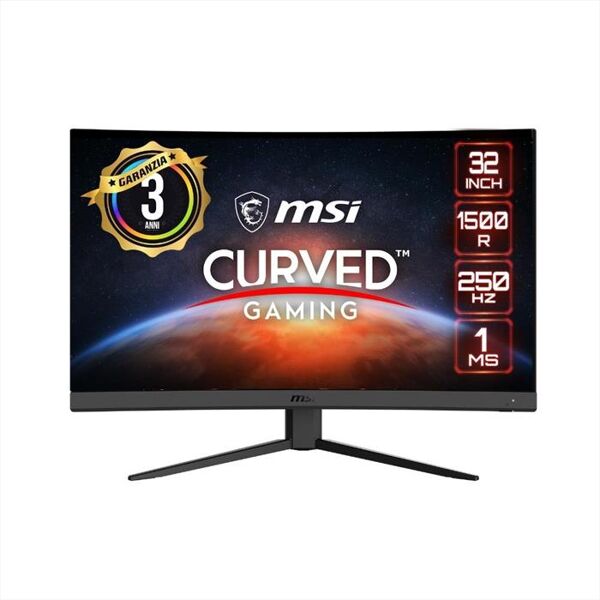 msi monitor led fhd 31,5 g32c4x-nero