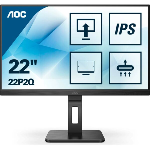 aoc 22p2q 22p2q monitor pc 21.5 pollici full hd 1920 x 1080 pixel