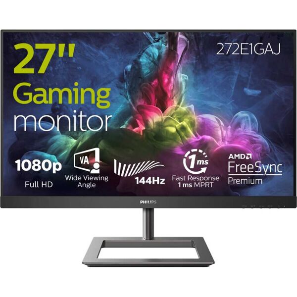 philips 272e1gaj/00 monitor pc led 27 risoluzione full hd 1920x1080 px luminosità 350 cd/m² hdmi displayport - 272e1gaj/00 e line