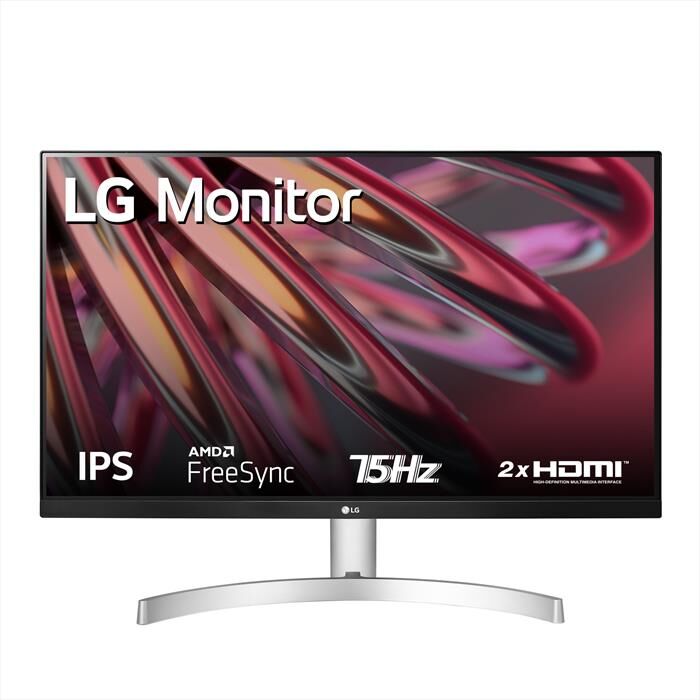 LG Monitor Led Fhd 27" 27mk60mp-w.aeu-bianco