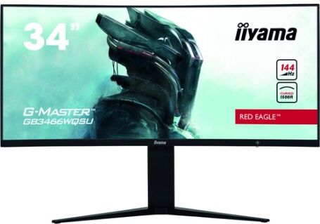 IIYAMA G-MASTER GB3466WQSU-B1 LED display 86,4 cm (34") 3440 x 1440 Pixel UltraWide Quad HD Nero (GB3466WQSU-B1)