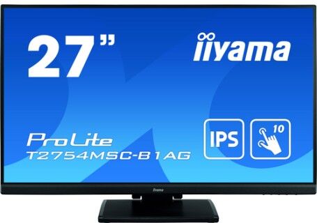 IIYAMA ProLite T2754MSC-B1AG monitor touch screen 68,6 cm (27") 1920 x 1080 Pixel Multi-touch Multi utente Nero (T2754MSC-B1AG)