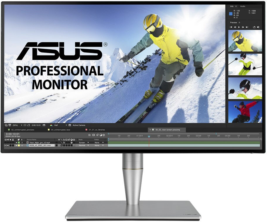 Asus Monitor  ProArt PA27AC 68,6 cm (27") 2560 x 1440 Pixel Quad HD LED Nero, Grigio [90LM02N0-B01370]