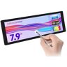 Waveshare 7.9inch IPS Touch Screen, 400 x 1280 Pixel, Toughened Glass Panel, HDMI Interface, with Hi-Fi Speaker, Collapsible Stand & Metal Case, compatible with Raspberry Pi/Jetson Nano/Core3566/PC