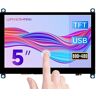 Waveshare 5inch Capacitive Touch Screen LCD (H) Slimmed-Down Version 800×480 HDMI Display Toughened Glass Panel Low Power Consumption 5-Points Touch