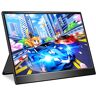 Magedok Portable Gaming Monitor 15.6" FHD Portable Monitor 300Hz, 1ms, Portable Montior 100% SRGB HDR, Non-Glare, Fold-out Kickstand, USB-C, HDMI, Mini DP Port