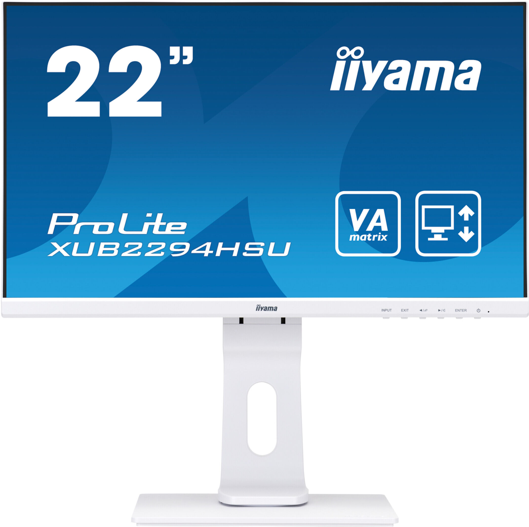 IIYAMA PROLITE XUB2294HSU-W1, weiss