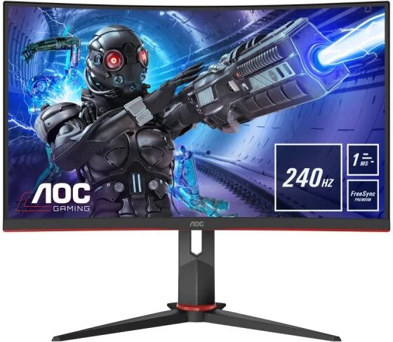 AOC c32g2ze/bk 31.5" led fullhd 240hz freesync premium curvo