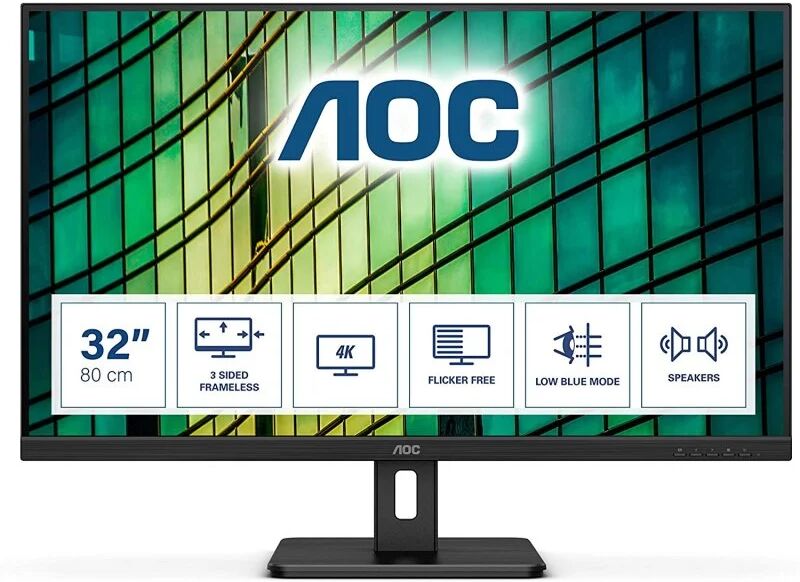 AOC u32e2n 31.5" led ips ultrahd 4k