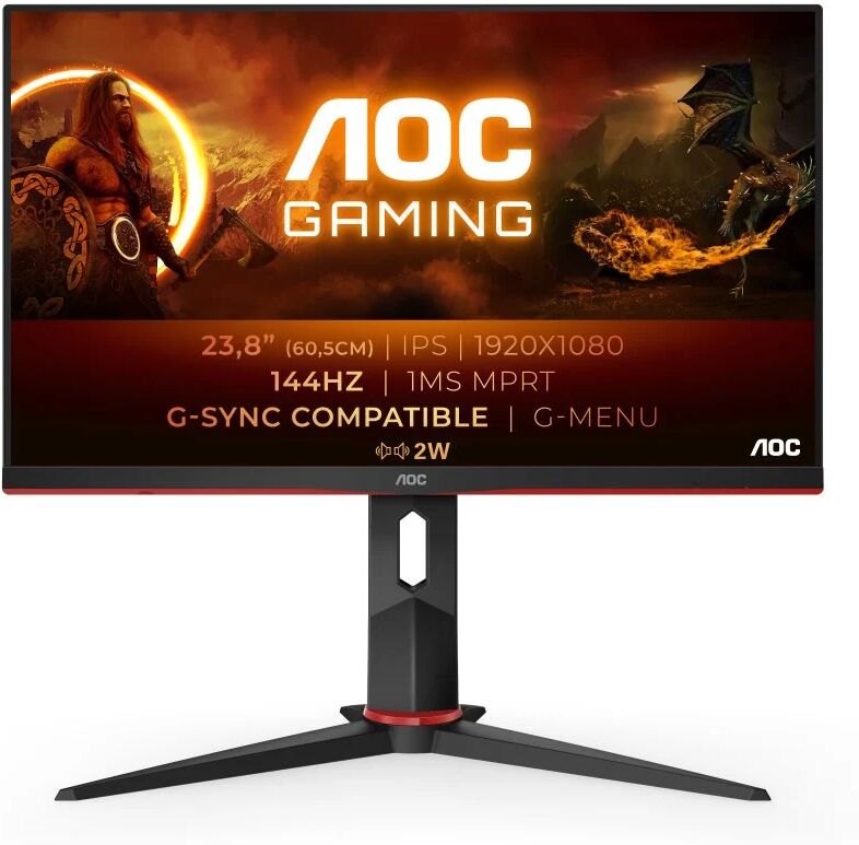 AOC 24g2ae/bk 23.8" led ips fullhd 144hz freesync