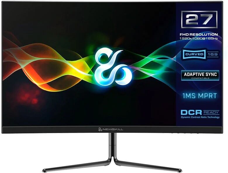 Newskill icarus ic27f6-v2p 27" led fullhd 165hz g-sync compatible curvo