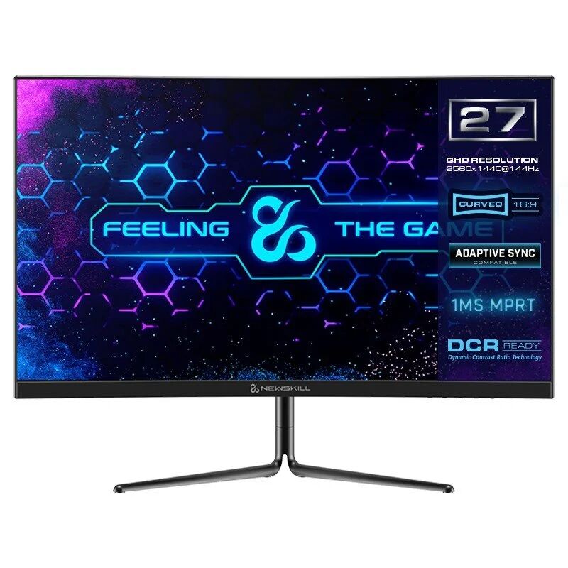 Newskill icarus ic27q4-v2p 27" led qhd 144hz g-sync compatible curvo