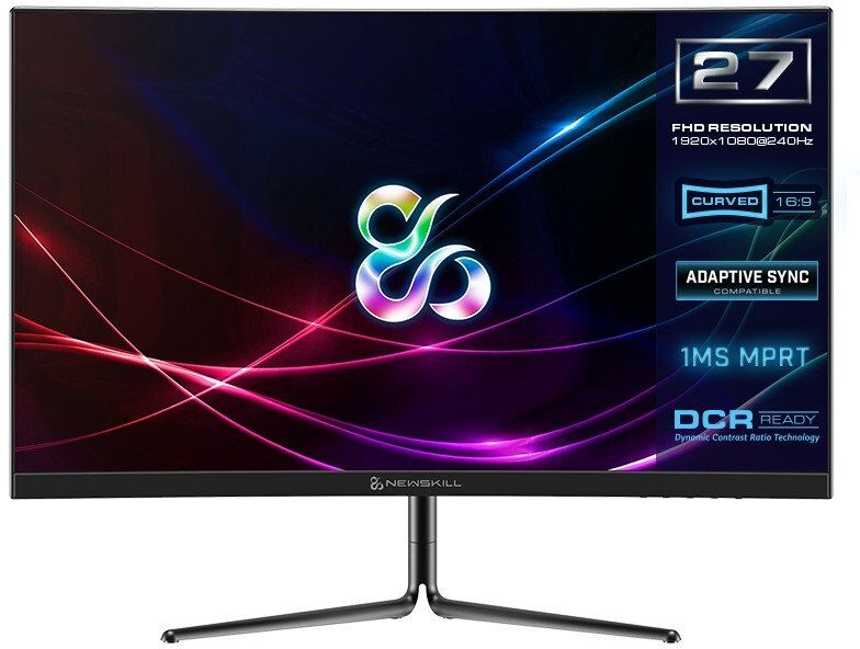 Newskill icarus ic27f2-v2p 27" led fullhd 240hz g-sync compatible curvo