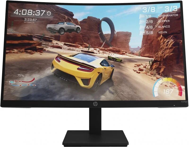 HP x27qc 27" led qhd 165hz freesync premium curva