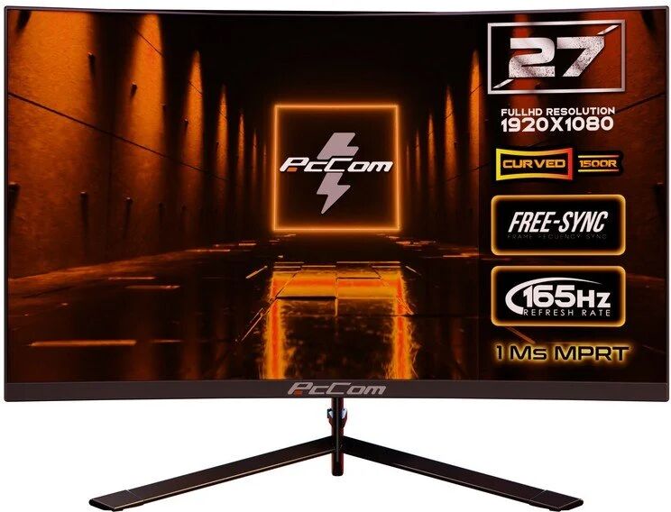 pccom-pccom Pccom discovery 27" led fullhd 165hz freesync curvo