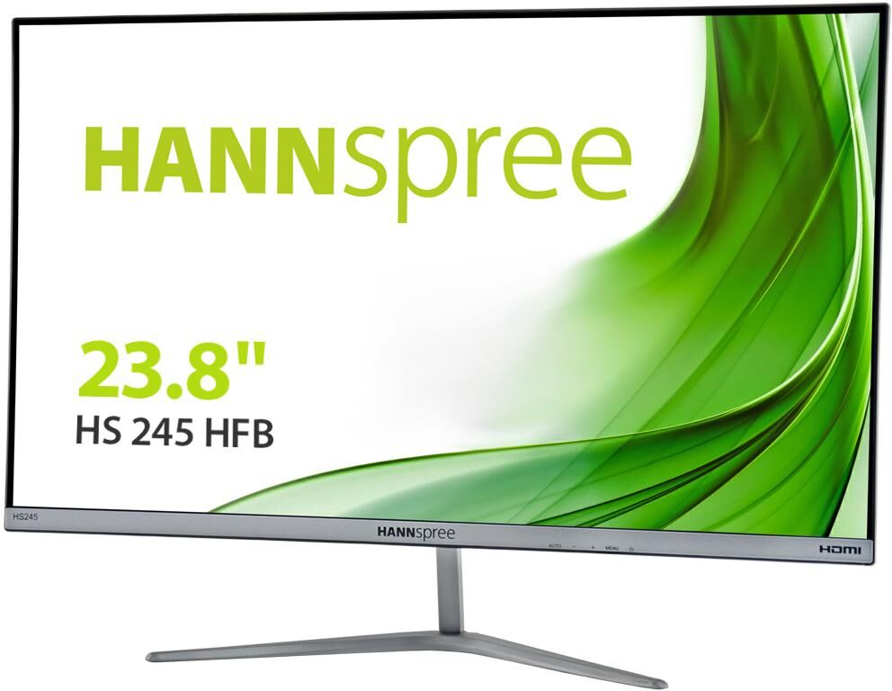 Hannspree Monitor Hs 245 Hfb Led 23,8" Full Hd (preto / Prateado) - Hannspree