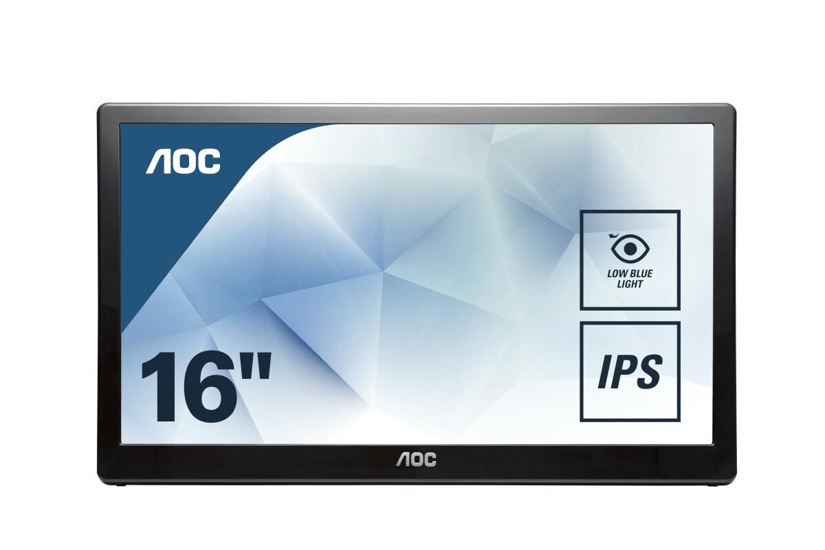 Aoc Monitor Style-line I1659fwux Lcd 15,6" Full Hd (preto) - Aoc