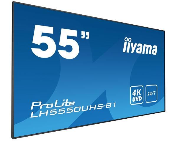 Iiyama Painel De Apresentação Lh5550uhs-b1 55" Led Ultrahd 4k - Iiyama