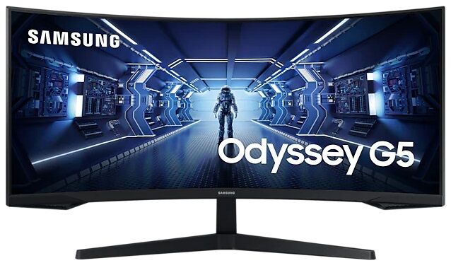 Samsung Monitor Curvo Odyssey G5 34" Wqhd 165hz Freesync (preto) - Samsung