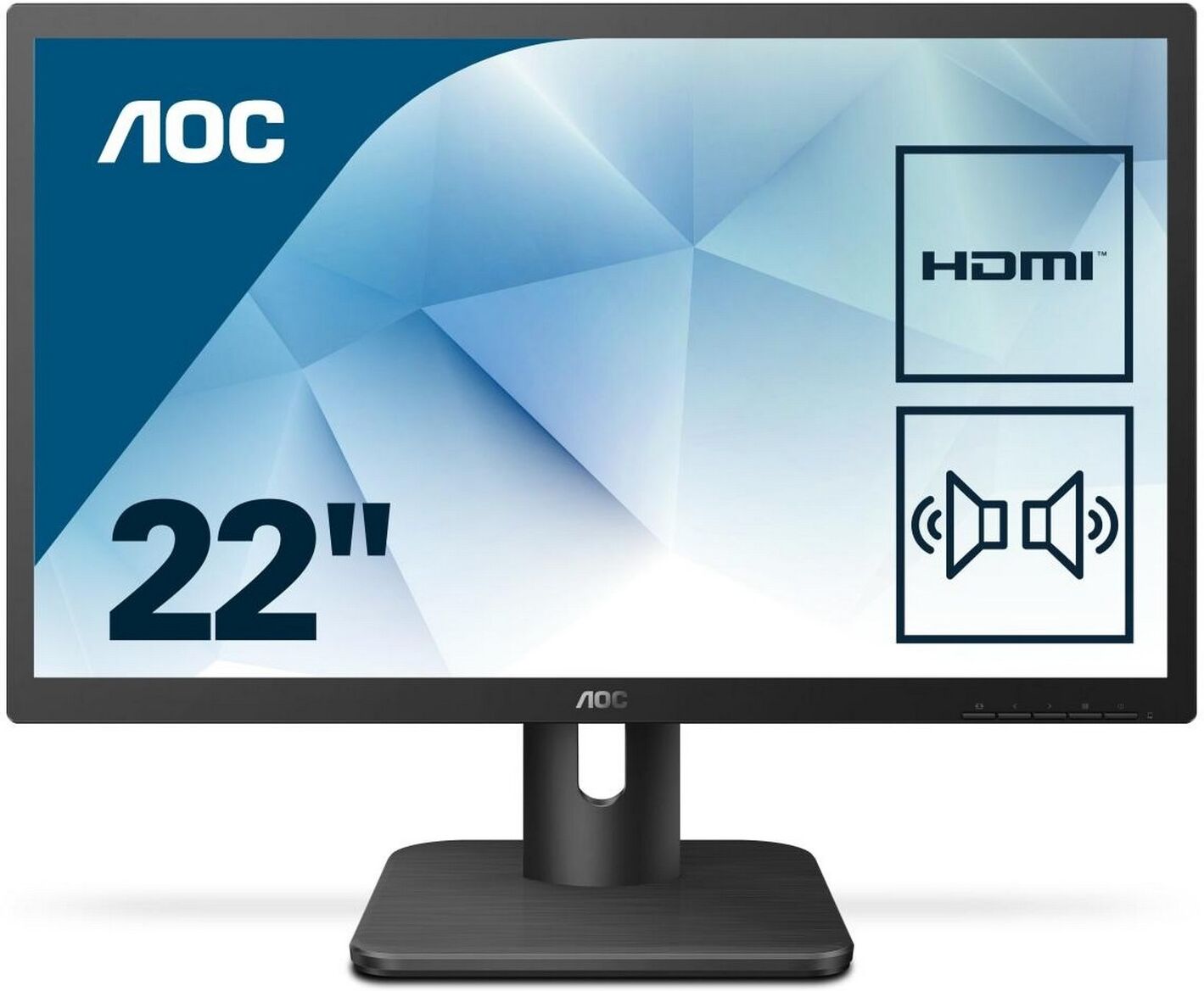 Aoc Monitor Led 21,5" Fullhd Preto - Aoc