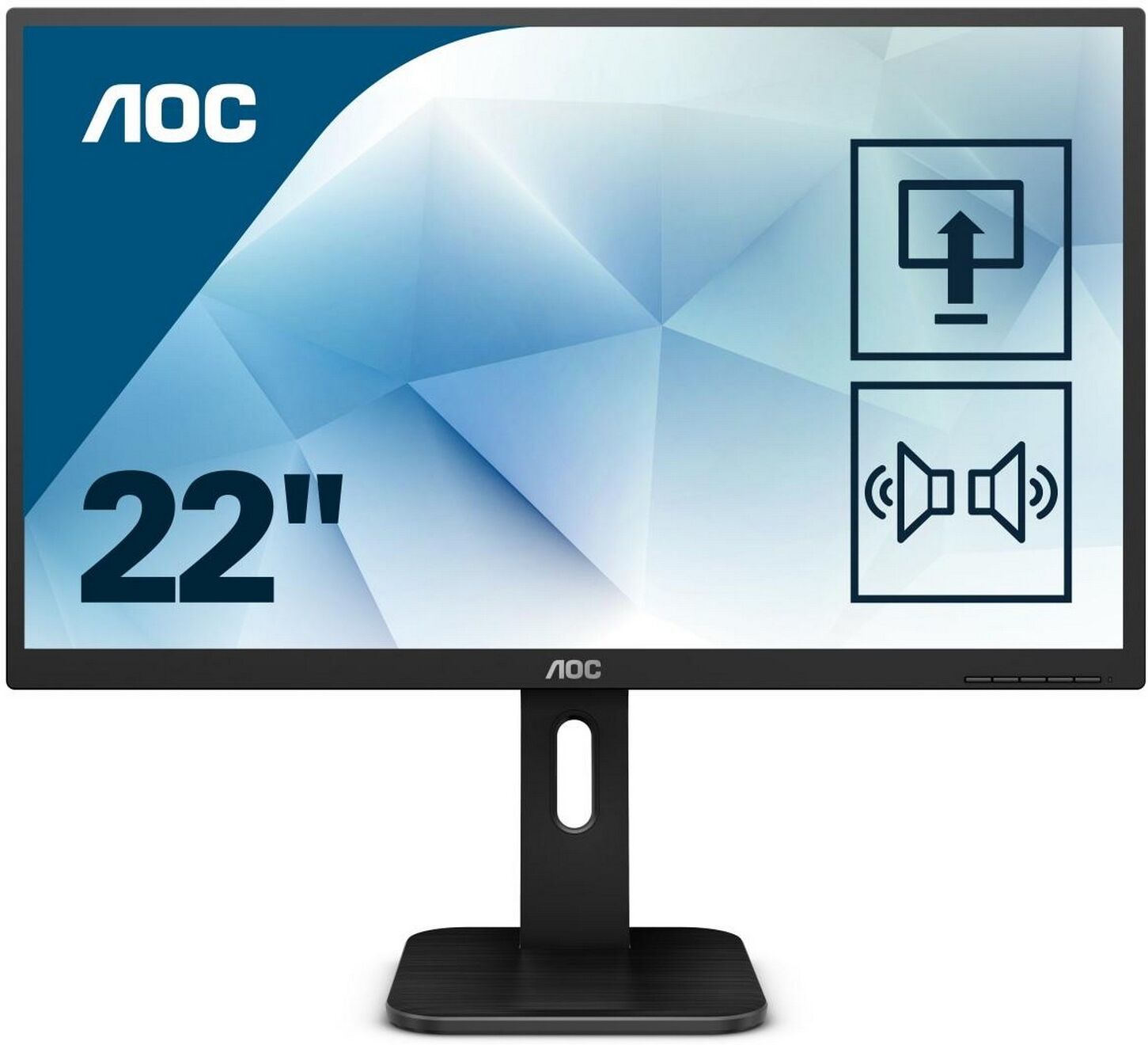 Aoc Monitor Led 21,5" Fullhd Preto - Aoc