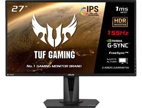 Asus Monitor TUF Gaming VG27AQ (27'' - 155 Hz - 1 ms - G-Sync)