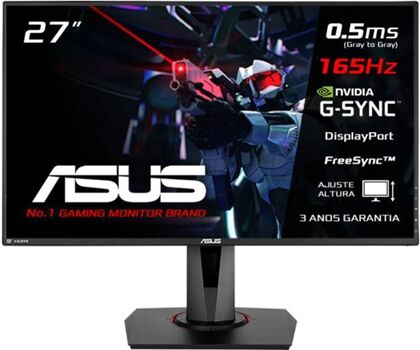 Asus Monitor Gaming VG278QR (27'' - 0.5 ms - 165 Hz - NVIDIA G-Sync)