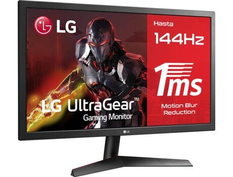 LG Monitor Gaming 24GL600F-B (24'' - 1 ms - 144 Hz - FreeSync)