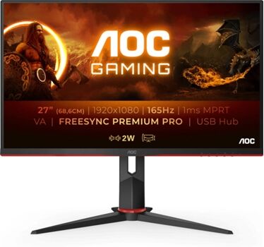 AOC Monitor Gaming 27G2SU/BK (27'' - 4 ms - 165 Hz - Adaptive Sync)