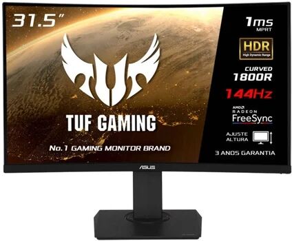 Asus Monitor Gaming Curvo TUF VG32VQ (32'' - 144 Hz - FreeSync)