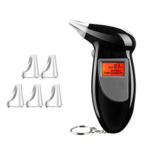 Meiteai-All Portable Digital Breath Alcohol Tester Professional Breathalyzer Mini Police Alcotester LCD Screen Alcohol Breath Tester Backlight Display