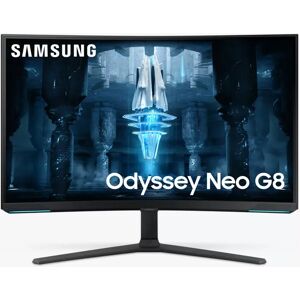 SAMSUNG Odyssey Neo G8 LS32BG850NPXXU 4K Ultra HD Curved Gaming Monitor, 32â€�, White - White - Unisex