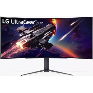 LG 45GR95QE UltraGear WQHD OLED Curved Gaming Monitor, 45â€�, Black - Black - Unisex