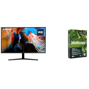 SAMSUNG LU32J590UQPXXU UJ590 32" 4K UHD Monitor - Ultra HD 3840 x 2160, HDMI, Displayport, Freesync & Multicopy Zero A4 80gsm Printer Paper - 1 Ream (500 sheets)