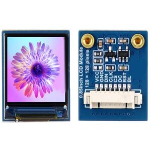 KASFDBMO 0.85 Inch Color TFT Display Module IPS LCD Screen 128X128 Resolution Display SPI Interfaces GC9107 For RPi/RP2040 Metal Material