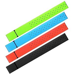 Osmond 4 Pcs Replacement Heart Rate Monitor Armband Strap Adjustable Replacement Armband Strap 14.2 Inch