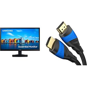 SAMSUNG S22A336NHU - S33A Series - LED monitor - 22" - 1920 x 1080 Full HD @ 60 Hz - VA - 250 cd/m² - 3000:1-5 ms - HDMI, VGA - black & 8K / 4K HDMI Cable - 2m - with an A.I.S shielding