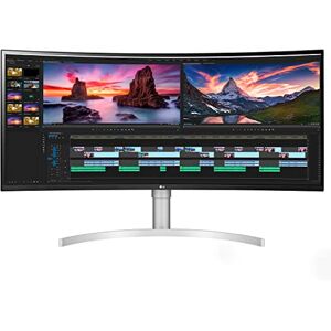 LG UltraWide Monitor 38WN95CP - 38 inch, 21:9 Curved Monitor, Nano IPS display, 1600p. 144 Hz, 1 ms, VESA DisplayHDR 600, G-Sync compatible, Built-in Stereo speaker, Thunderbolt 3