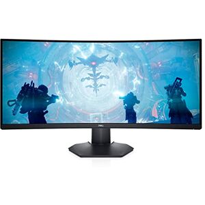 Dell S3422DWG 34 inch WQHD (3440x1440) 21:9 1800R Curved Gaming Monitor, 144Hz, VA, 1ms MPRT, AMD FreeSync Premium Pro, HDR 400, DisplayPort, 2x HDMI, 5x USB, 3 Year Warranty