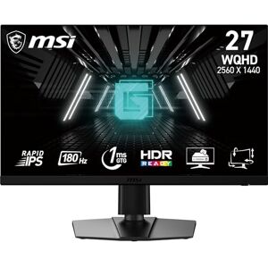 MSI G272QPF 27 Inch WQHD Gaming Monitor - 2560 x 1440 Rapid IPS Panel, 170 Hz / 1ms GtG, 120.22% sRGB Colour Gamut, G-SYNC compatible - DP 1.2a, HDMI 2.0b CEC, Anti-Flicker, Less Blue light, Black