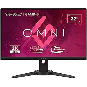 ViewSonic VX2780J-2K 27" Frameless QHD IPS flat 1ms MPRT 170Hz gaming monitor, 2 HDMI, DisplayPort, Freesync Premium, HDR10, Height Adjustable stand