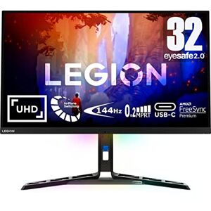 Lenovo Legion Y32p-30 (81.3 cm(31.5 Zoll), schwarz, Ultra-HD/4K, HDMI, DisplayPort, USB-C, AMD Free-Sync Premium, HDR 400, 144H