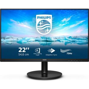 PHILIPS 222V8LA Full HD 22" LCD Monitor - Black, Black