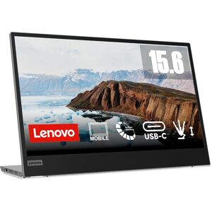 LENOVO L15 Full HD 15.6" IPS LCD Mobile Monitor - Black, Black