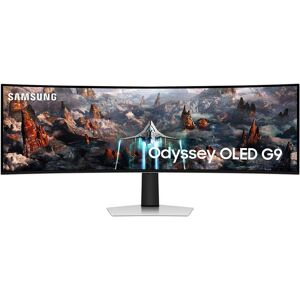 SAMSUNG Odyssey G9 LS49CG934SUXXU Wide Quad HD 49" Curved OLED Gaming Monitor - White, White